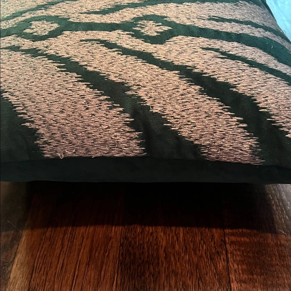 Callisto Home Emerald Green Velvet Pillow